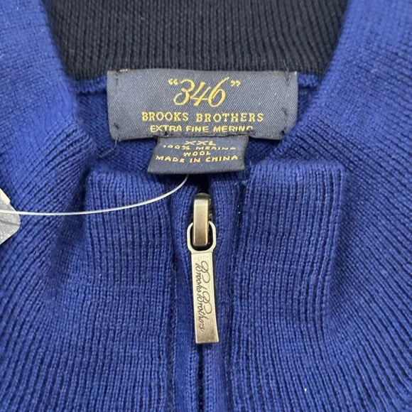 NWT Brooks Brothers “346” mens sweater, royal blue, XXL - Picture 3 of 5